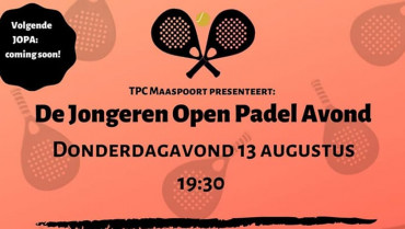 Jongeren Open Padel Avond