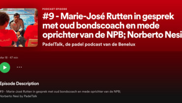 PadelTalk – Marie-José Rutten in gesprek met Norberto Nesi