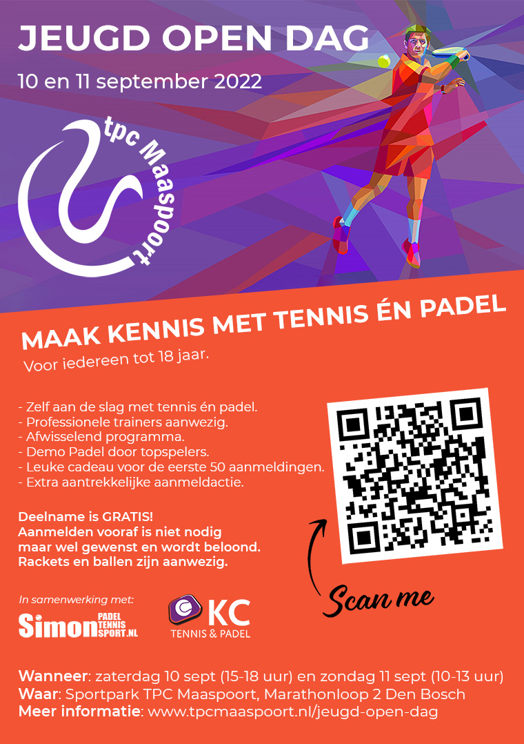 Jeugd Open Dag 10 en 11 september - TPC Maaspoort